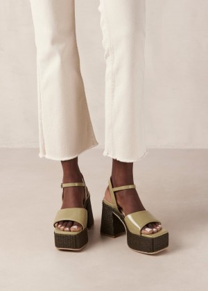 Alohas Jazzy Vegan Sandals Verdes | ZVUTF6952