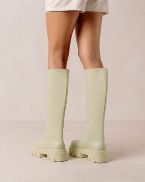 Alohas Katiuska Light Cuero Boots Verdes | VBTQF0876