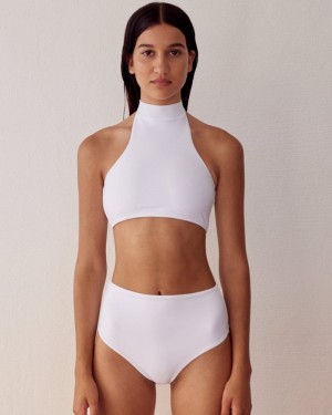 Alohas The Higher Econyl Bikini Bottom Blancos | TQVOH1503