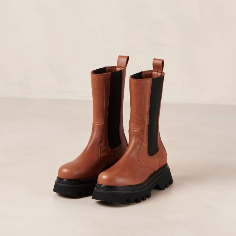 Alohas All Rounder Cuero Boots Marrom | AZKGR2837