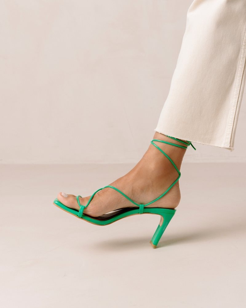 Alohas Bellini Cuero Sandals Verdes | MNYHX2047