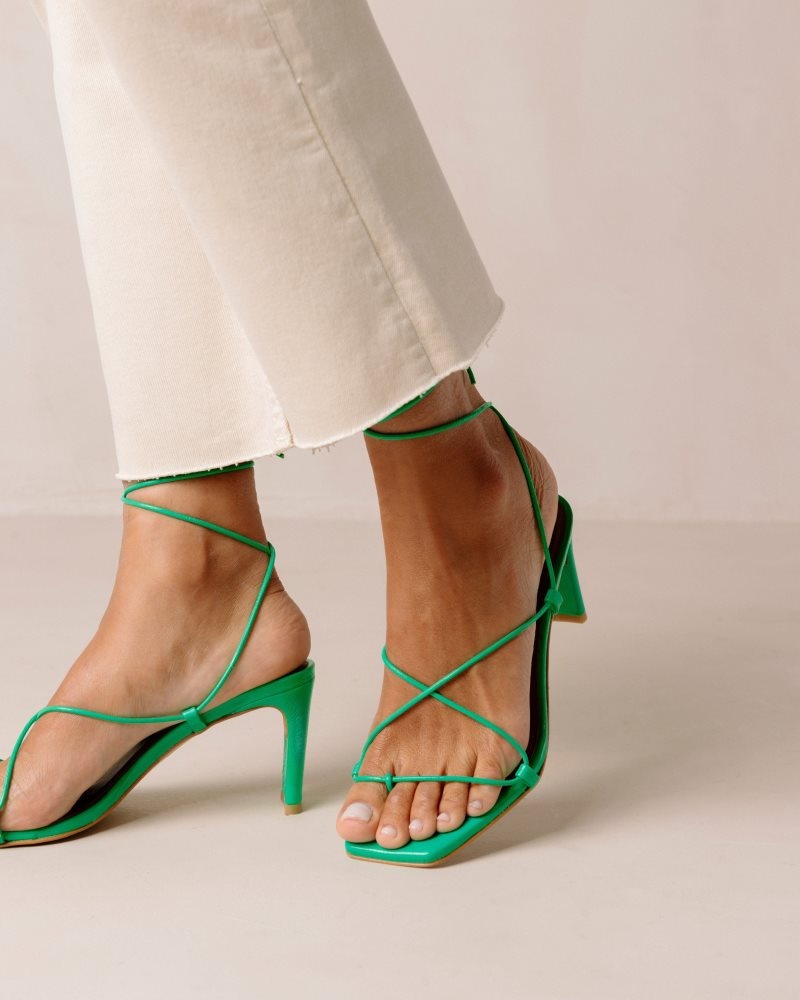 Alohas Bellini Cuero Sandals Verdes | MNYHX2047