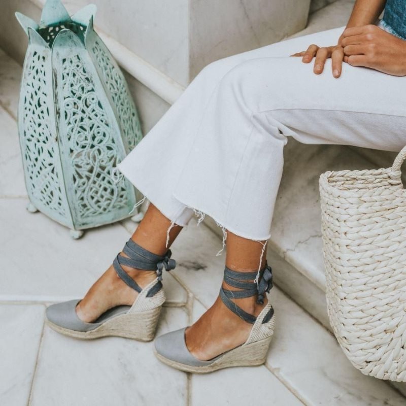 Alohas Clara by Day Lona Espadrilles Grises | XEVAC5072