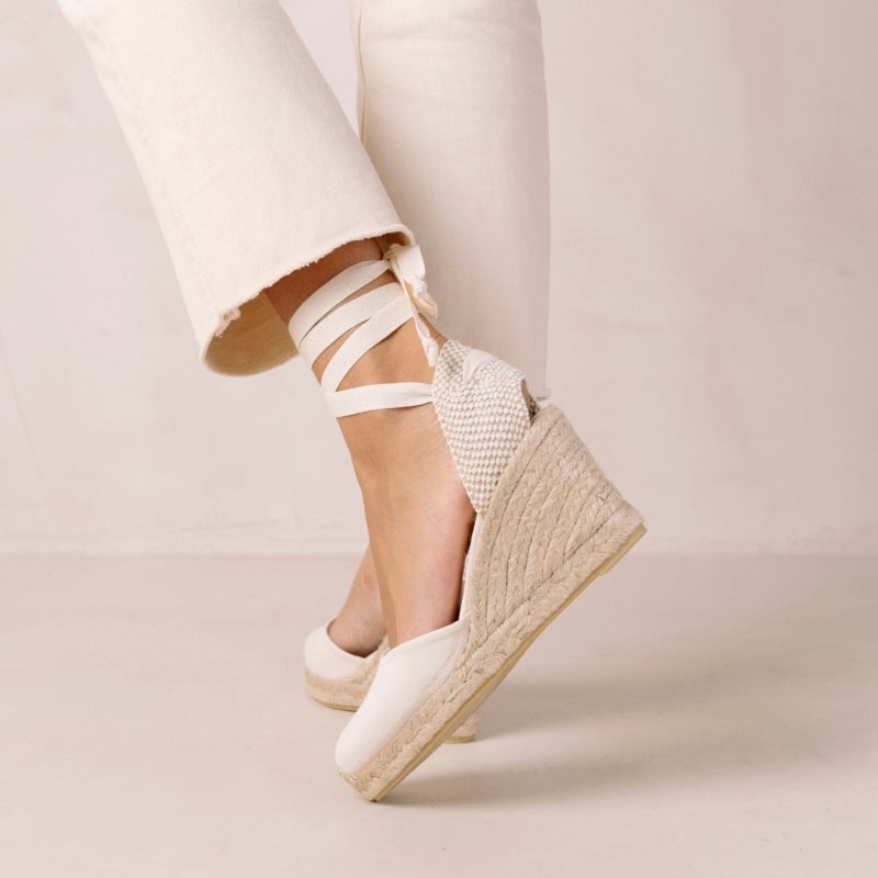 Alohas Clara by Day Lona Espadrilles Marrom Beige | VZNXW1894