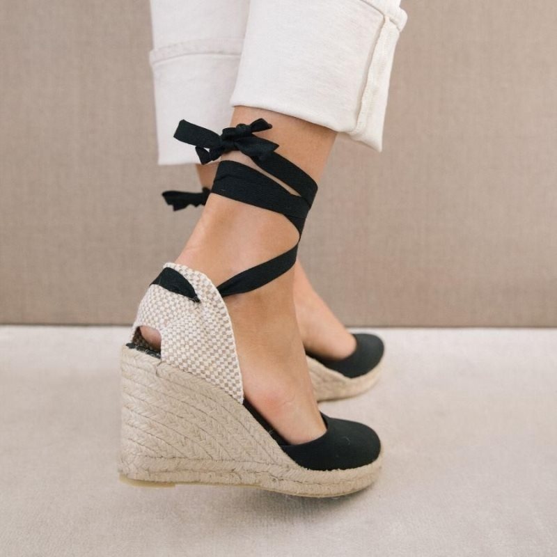 Alohas Clara by Day Lona Espadrilles Negros | SBVYA1406