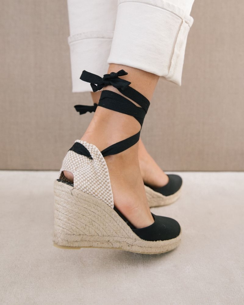 Alohas Clara by Day Lona Espadrilles Negros | SBVYA1406