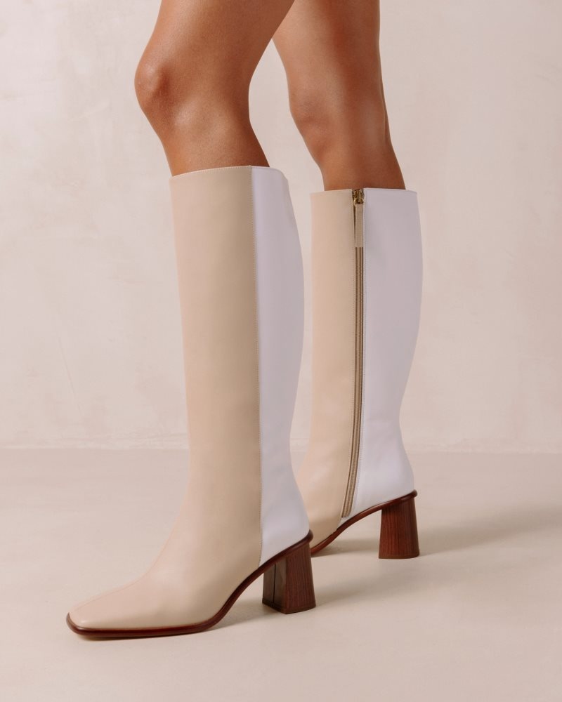 Alohas East Boots Grises Beige Blancos | SRBVZ8952