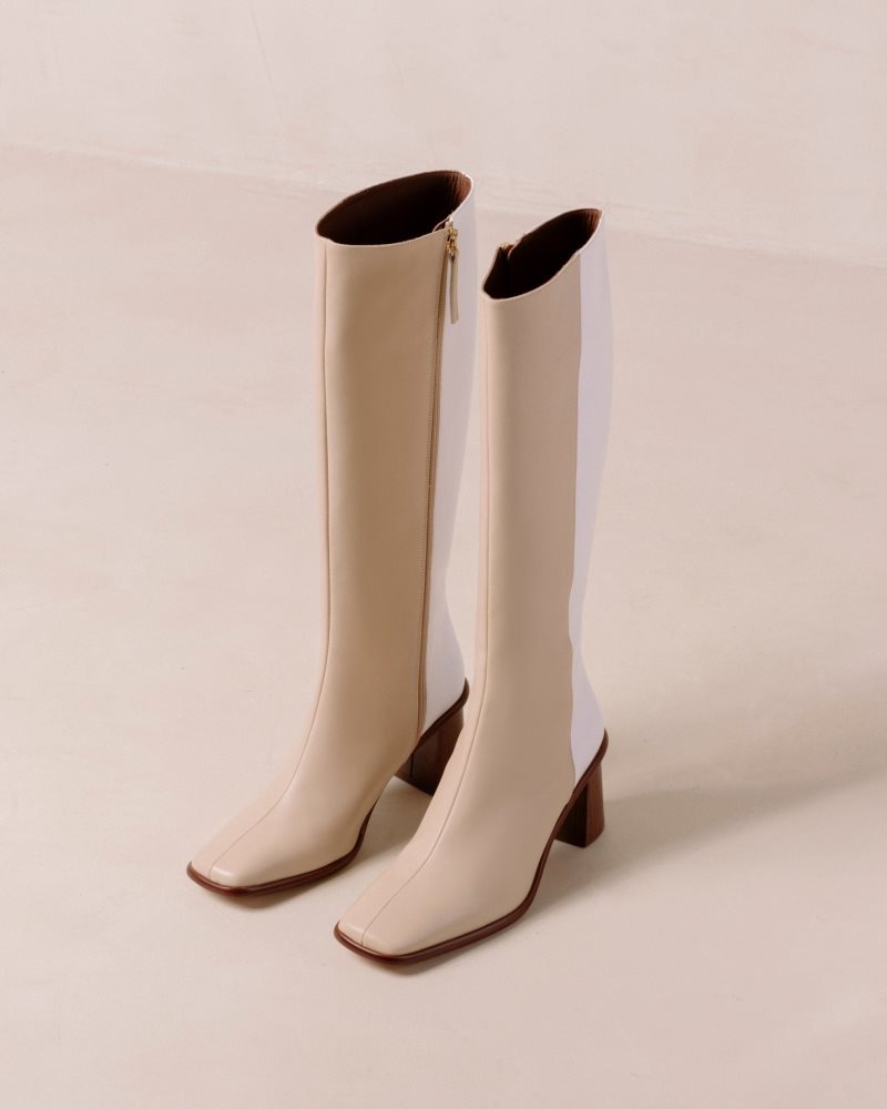 Alohas East Boots Grises Beige Blancos | SRBVZ8952