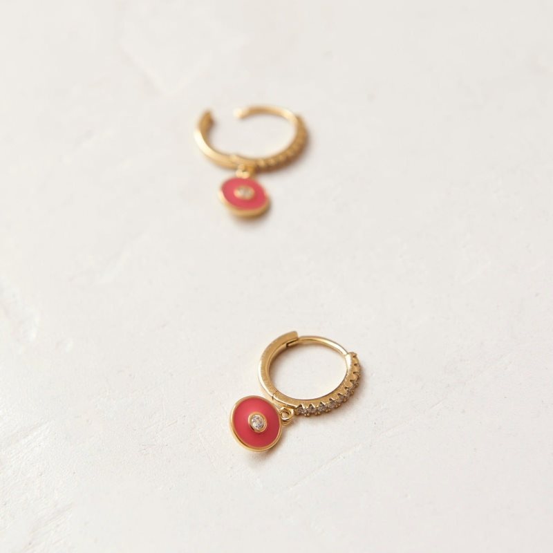 Alohas Globe Earrings Magenta | SRYVU1320