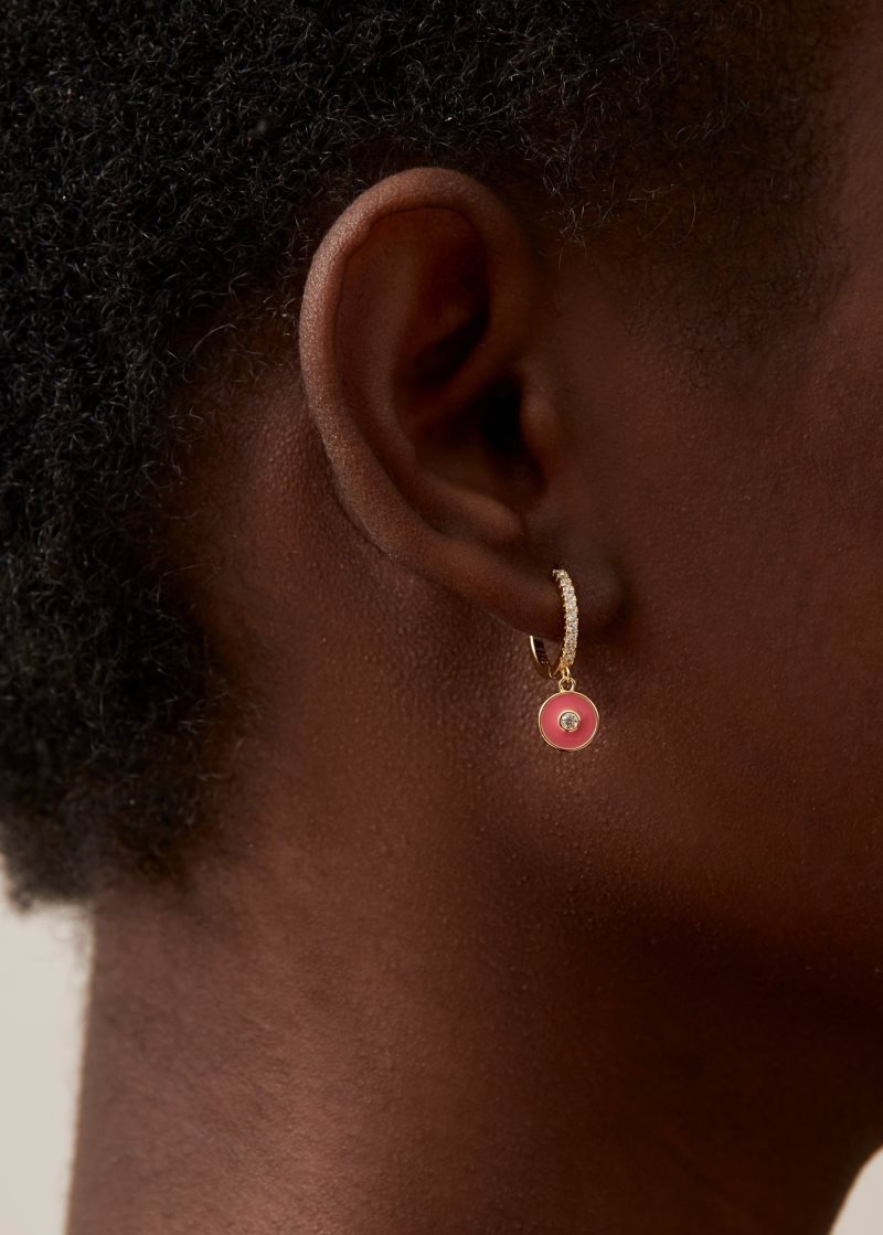 Alohas Globe Earrings Magenta | SRYVU1320