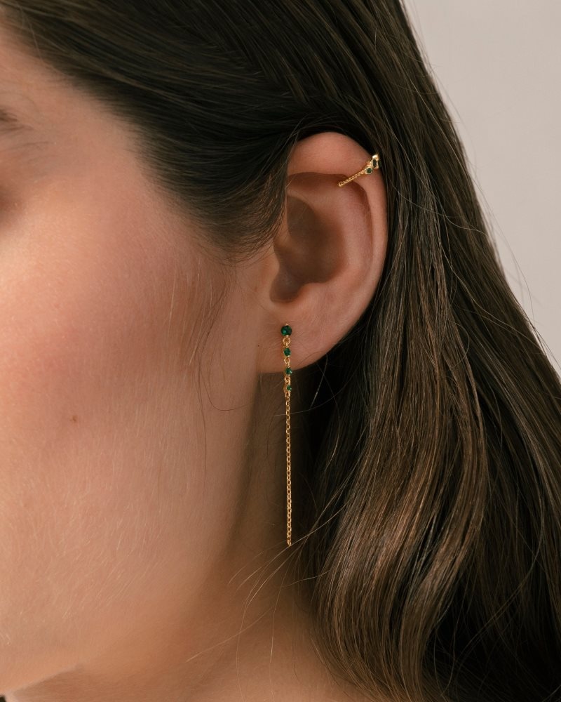 Alohas Guama Earrings Verdes | ZYTOA8501