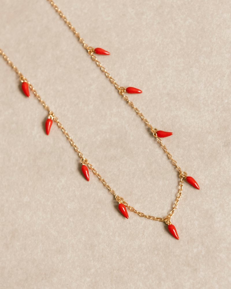 Alohas Jalapeno Necklace Rojos | SNCDH8305