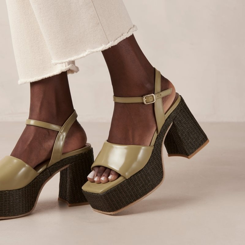 Alohas Jazzy Vegan Sandals Verdes | ZVUTF6952