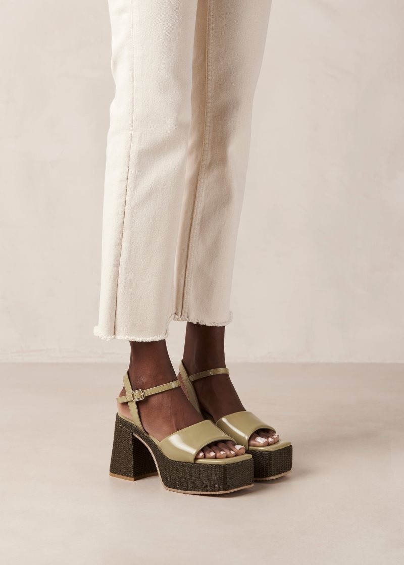 Alohas Jazzy Vegan Sandals Verdes | ZVUTF6952