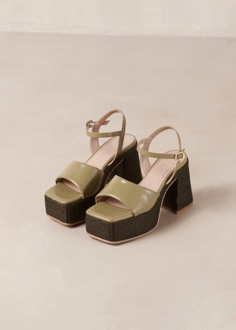 Alohas Jazzy Vegan Sandals Verdes | ZVUTF6952