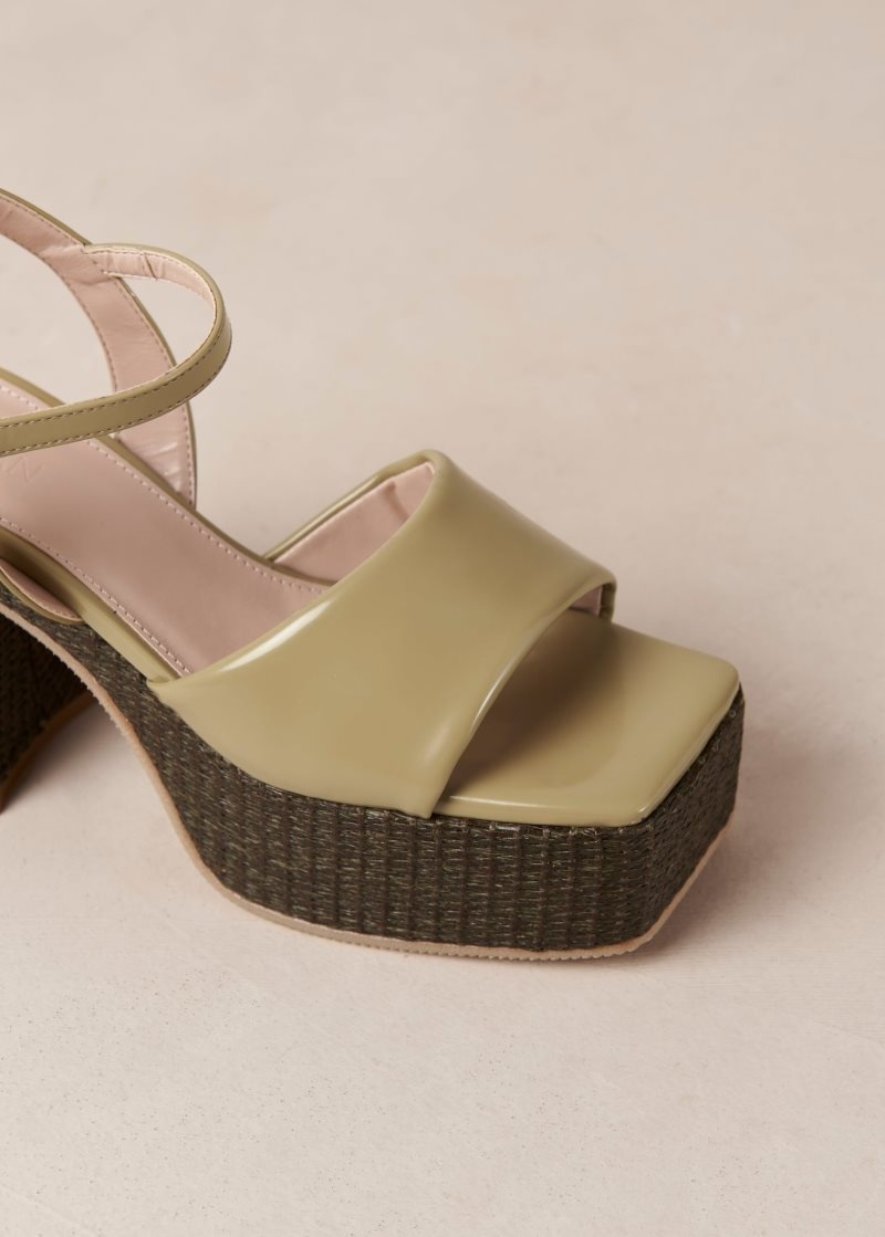 Alohas Jazzy Vegan Sandals Verdes | ZVUTF6952