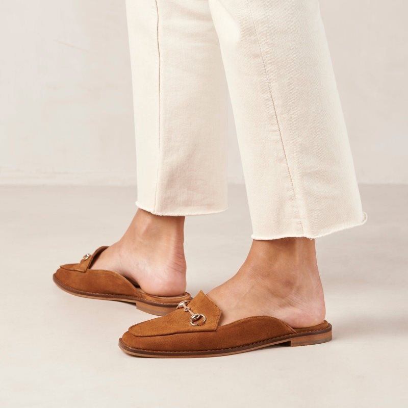 Alohas Kais Gamuza Mules Suede Adobe | PJZWX2706