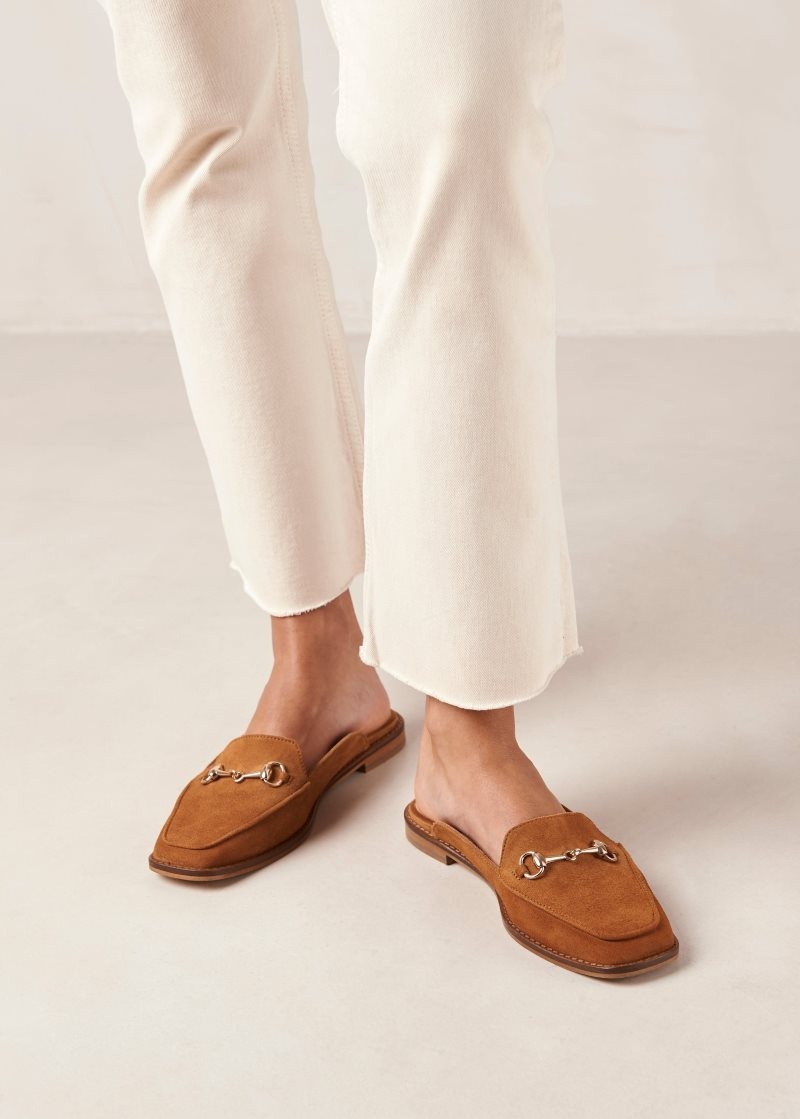 Alohas Kais Gamuza Mules Suede Adobe | PJZWX2706