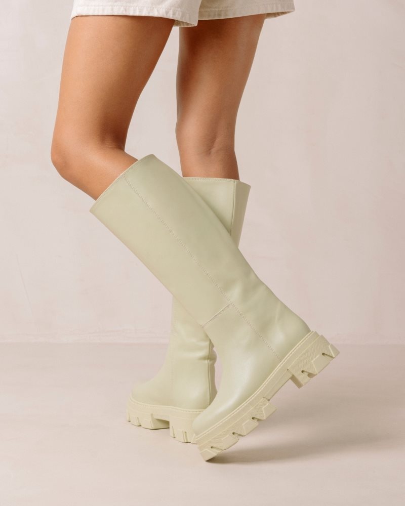 Alohas Katiuska Light Cuero Boots Verdes | VBTQF0876