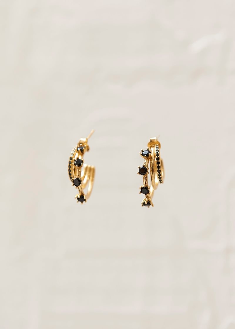 Alohas Kingdom Earrings Negros | PDSCQ6379