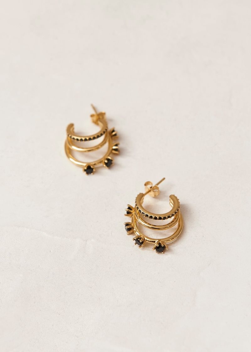 Alohas Kingdom Earrings Negros | PDSCQ6379