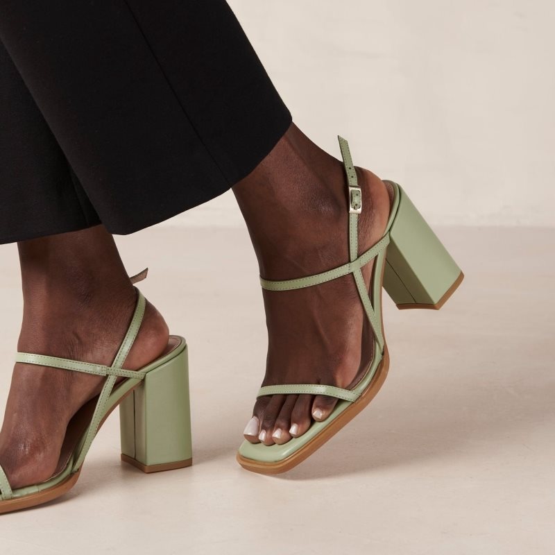 Alohas Lorena Vegan Sandals Verdes | GWKMB1270