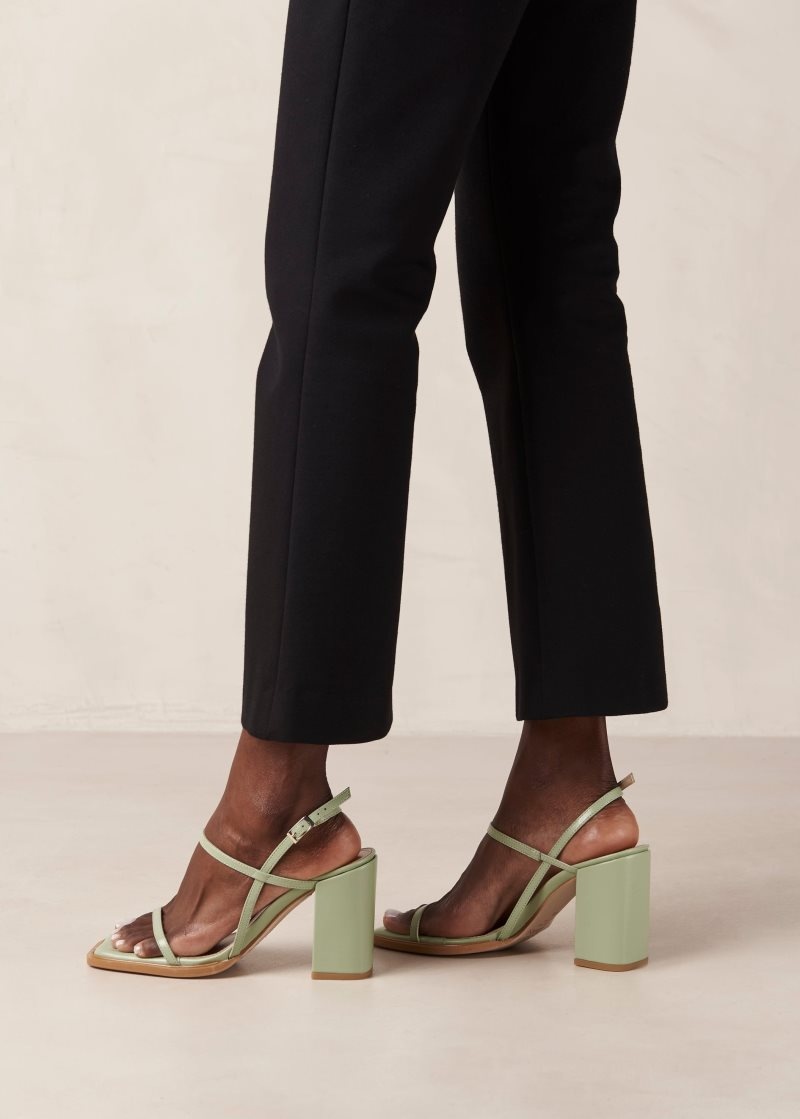 Alohas Lorena Vegan Sandals Verdes | GWKMB1270