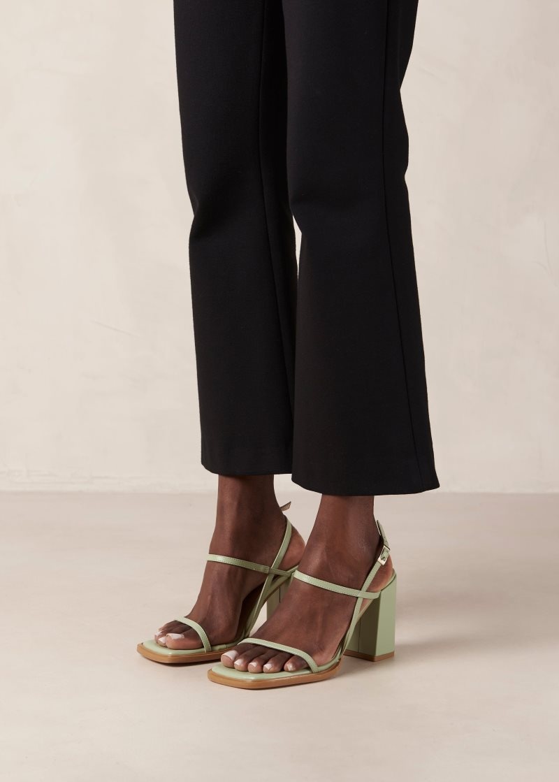 Alohas Lorena Vegan Sandals Verdes | GWKMB1270