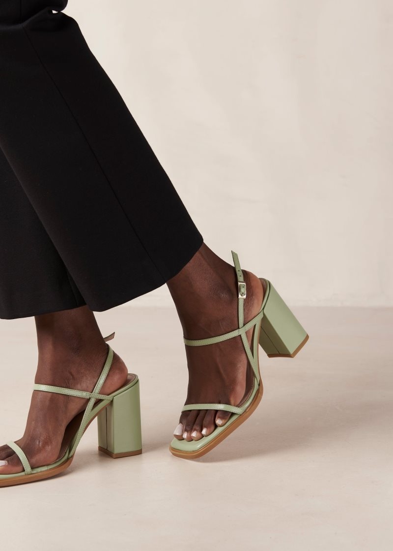 Alohas Lorena Vegan Sandals Verdes | GWKMB1270