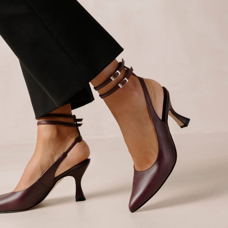 Alohas Louise Cuero Pumps Vino | ODFTP2105