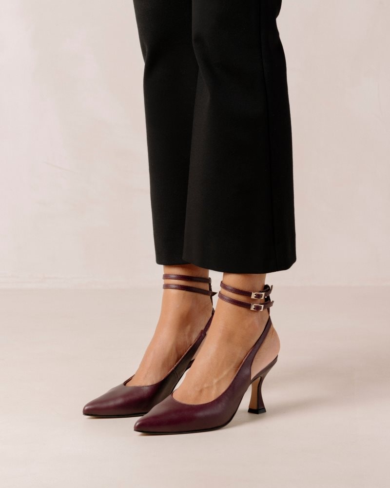 Alohas Louise Cuero Pumps Vino | ODFTP2105