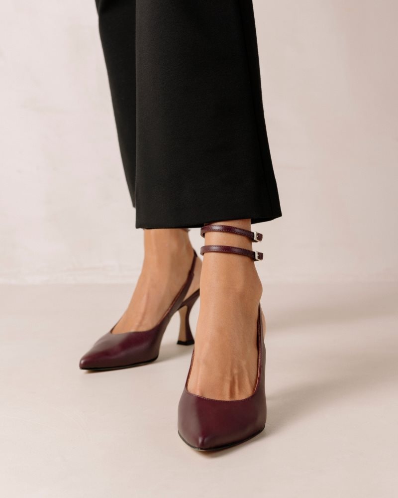 Alohas Louise Cuero Pumps Vino | ODFTP2105