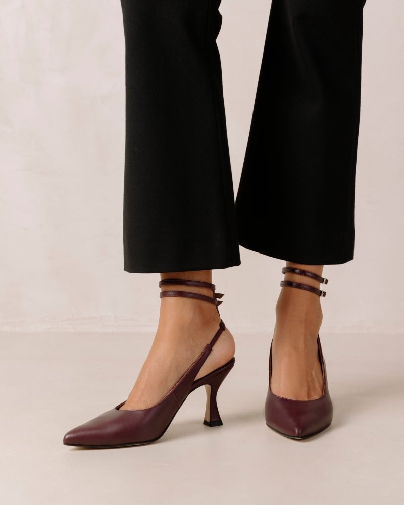 Alohas Louise Cuero Pumps Vino | ODFTP2105