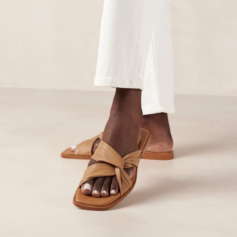 Alohas Nomad Cuero Sandals Marrom | JORXW6483