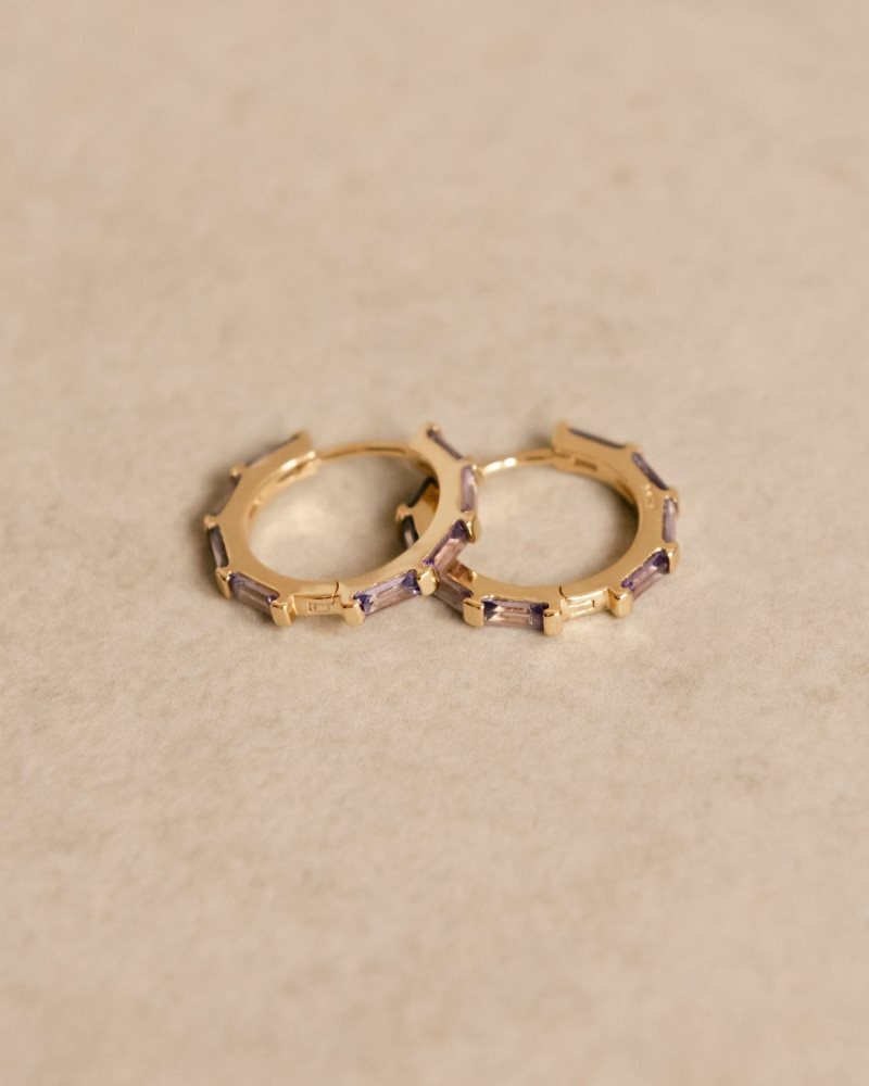 Alohas Orlop Earrings Morados | NVMGP6247