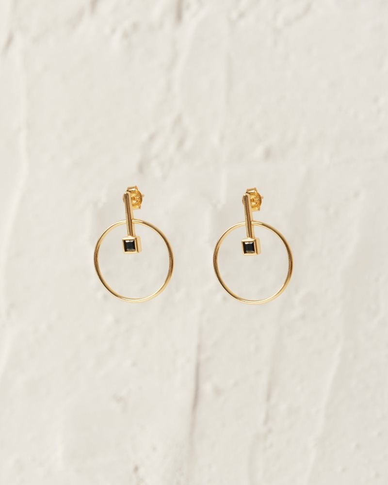 Alohas Passion Fruit Earrings Negros | RPUAN2931