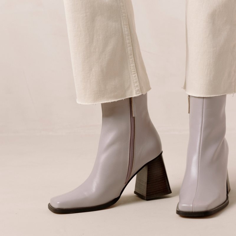 Alohas South Lilac Cuero Boots Morados | YLGKD9053