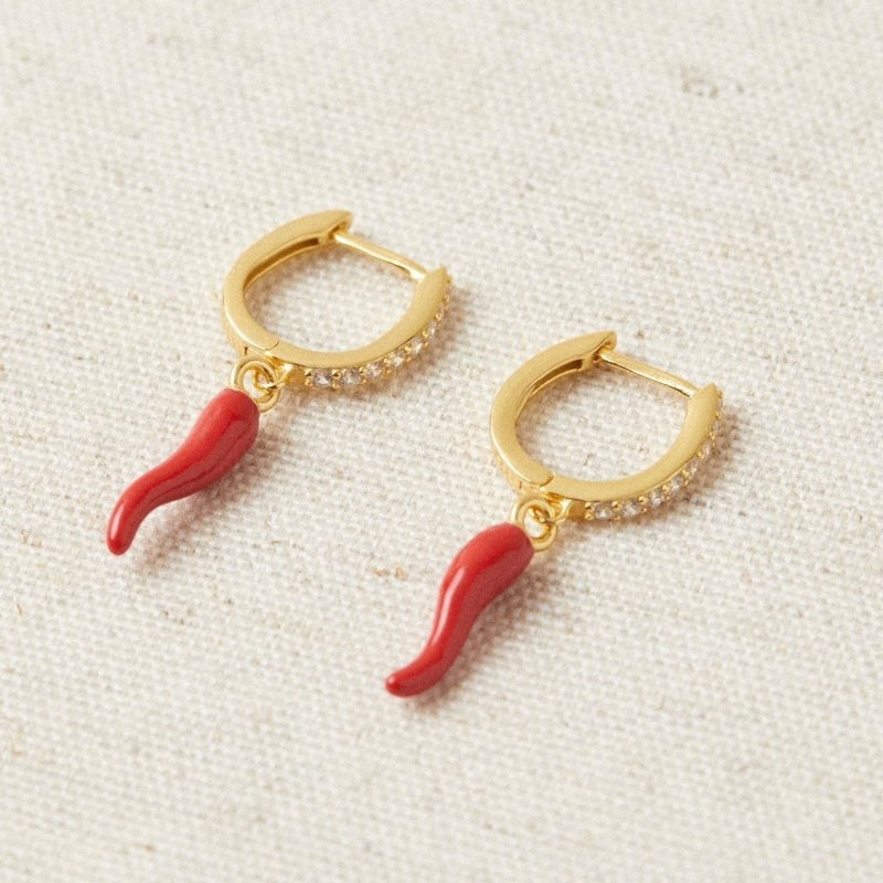 Alohas Spicy Earrings Dorados | GJYQU1205