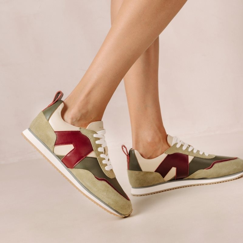 Alohas TB.015 Cuero Sneakers Maranta | ONULX8762