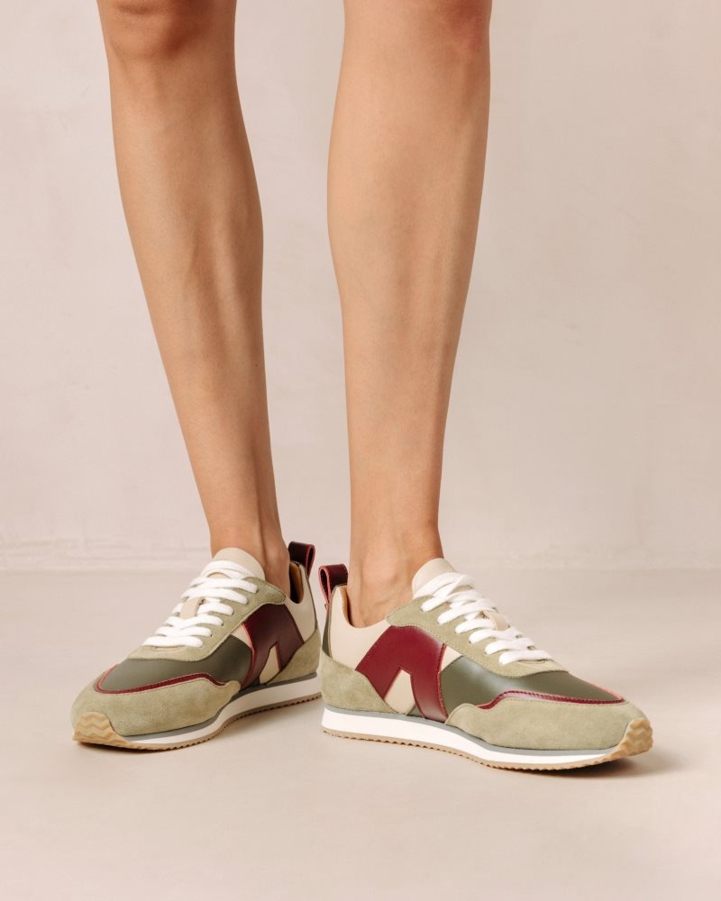 Alohas TB.015 Cuero Sneakers Maranta | ONULX8762