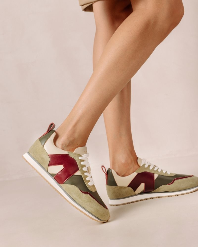 Alohas TB.015 Cuero Sneakers Maranta | ONULX8762