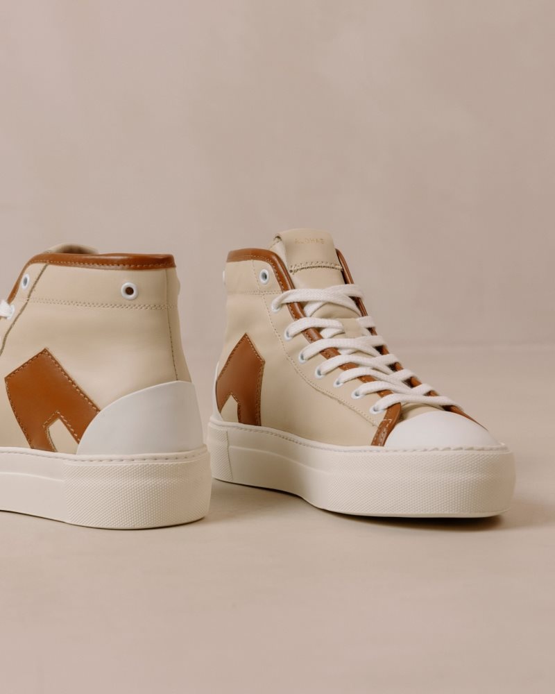 Alohas TB.35 Cuero Sneakers Cookie | MZUJF3498