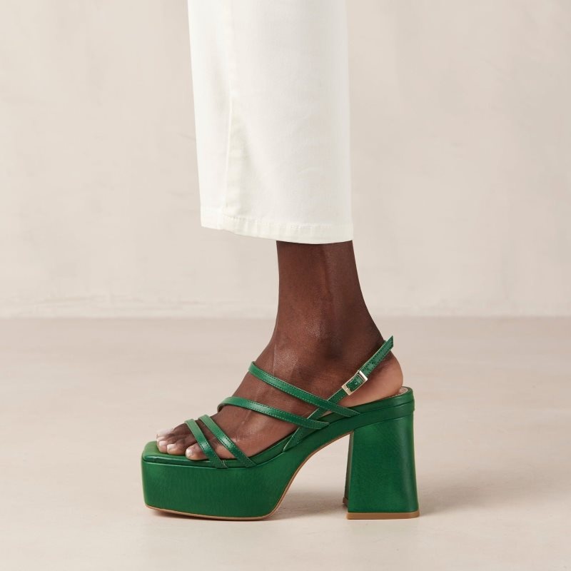 Alohas Talina Vegan Sandals Verdes | JNVED3510