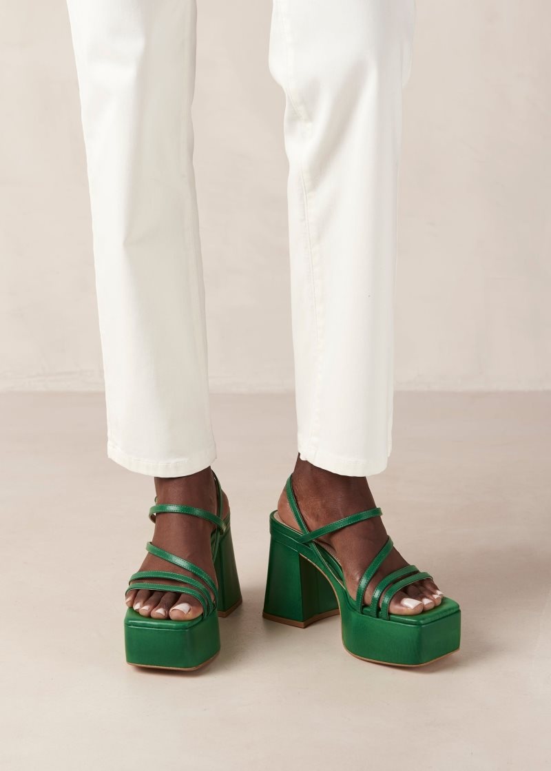 Alohas Talina Vegan Sandals Verdes | JNVED3510