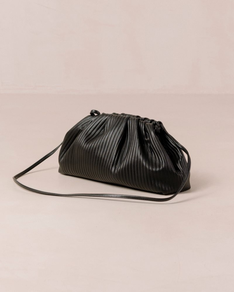 Alohas The D Plisado Cuero Bag Negros | DSXMT7652