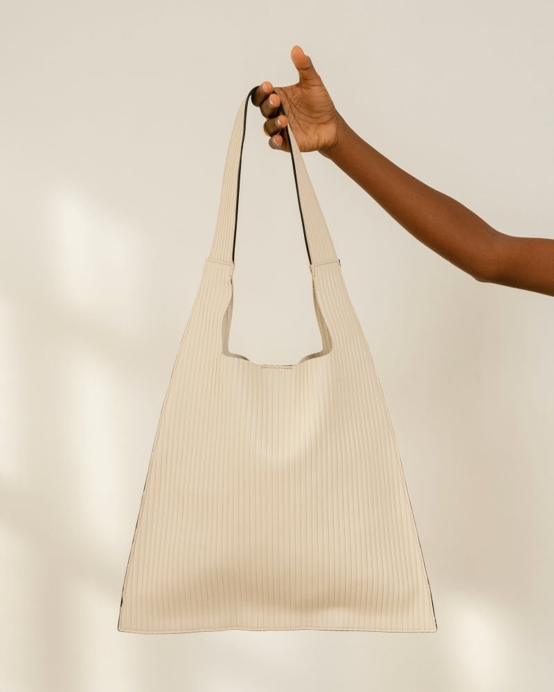 Alohas The L Plisado Cuero Handbag Blancos | LOUCB4376