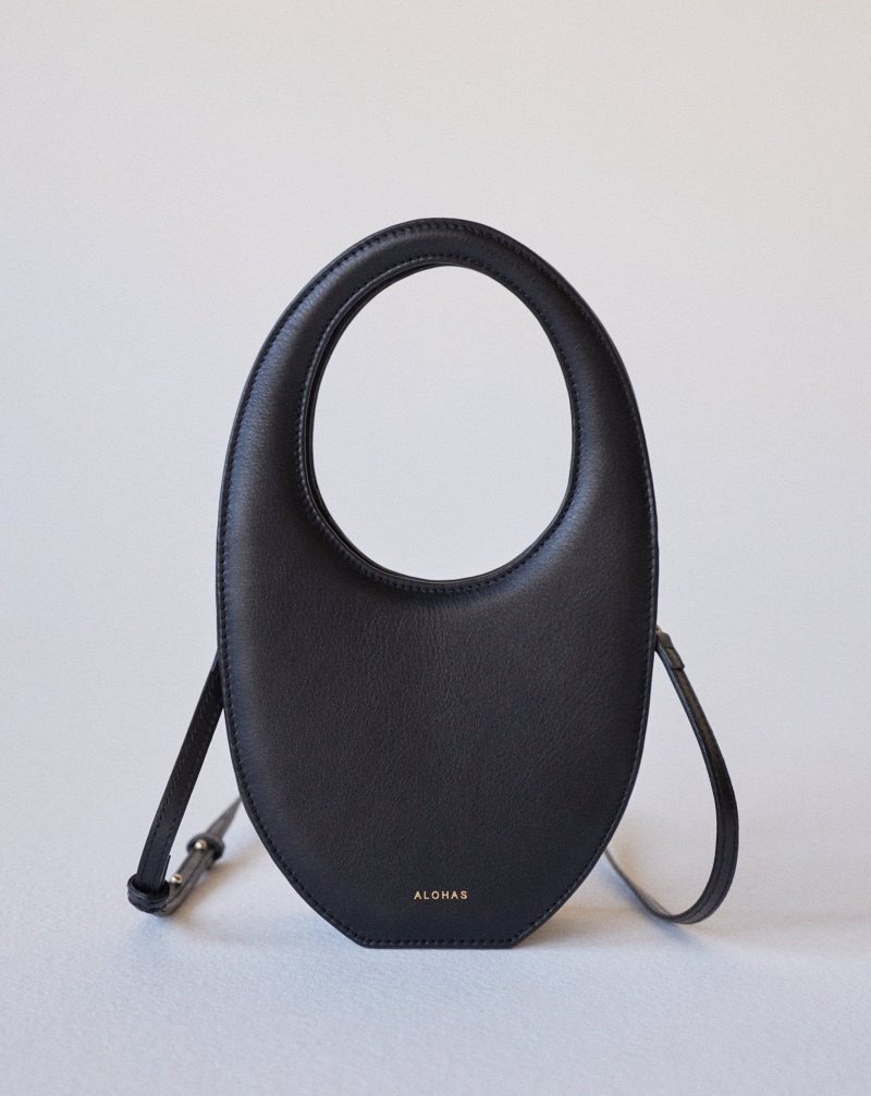 Alohas The O Cuero Handbag Negros | QCLPT2935