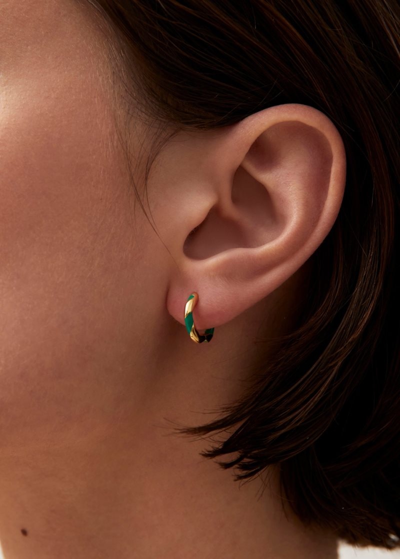 Alohas Tin Earrings Verdes | ZYBSL7250