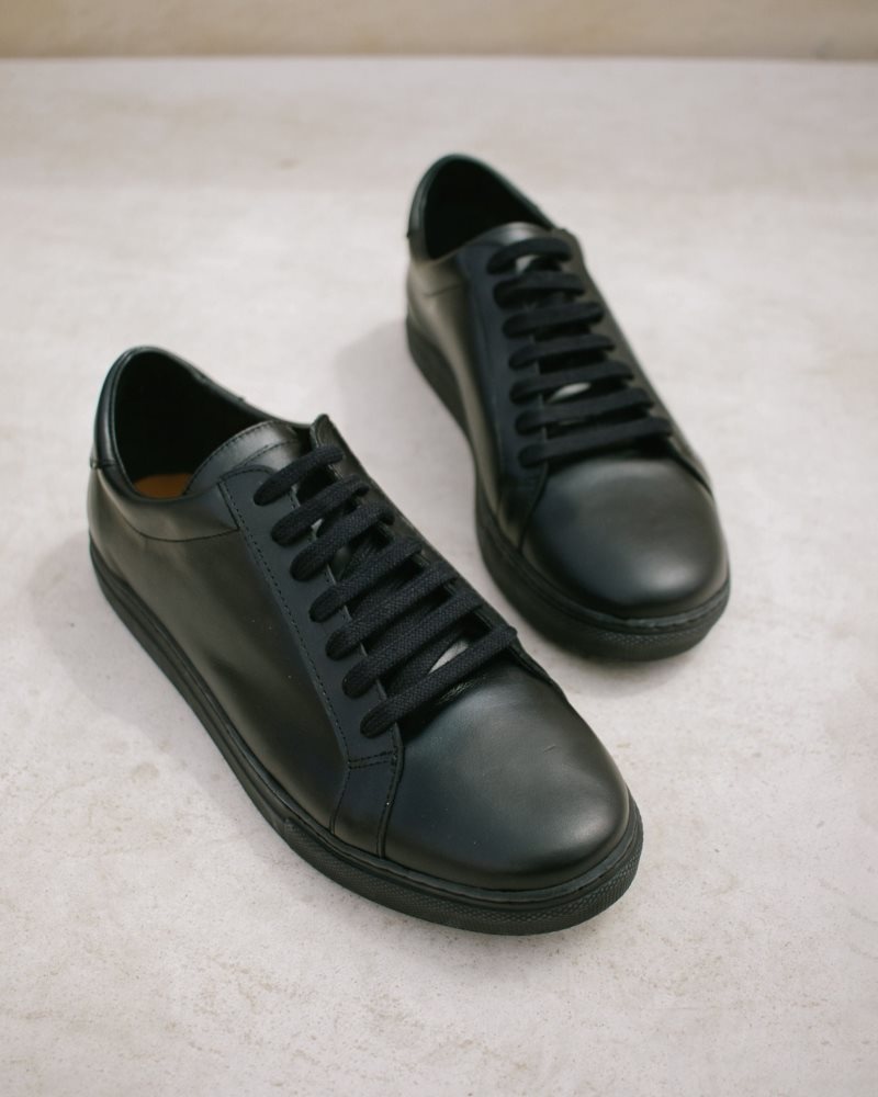 Alohas Tokyo Cuero Sneakers Negros | AXFPU0756