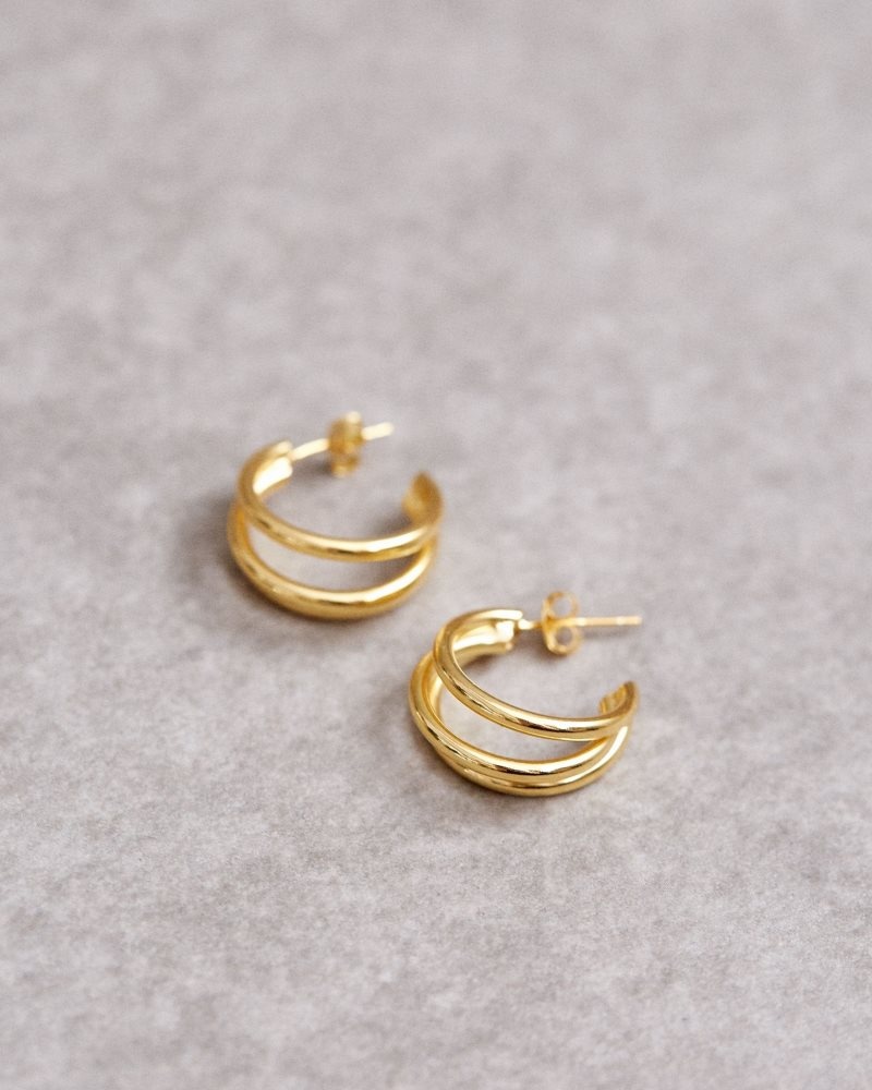 Alohas Trilogy Earrings Dorados | EJQLP4723